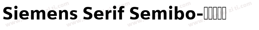 Siemens Serif Semibo字体转换